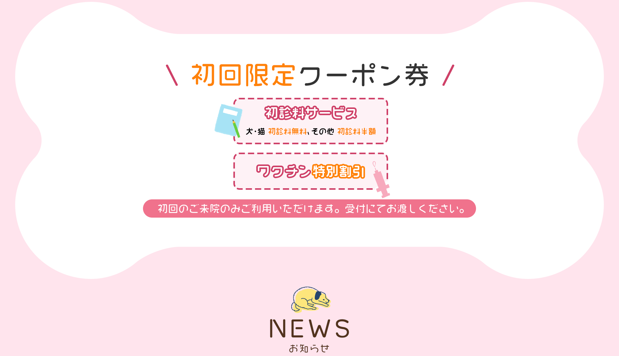 初回限定クーポン券